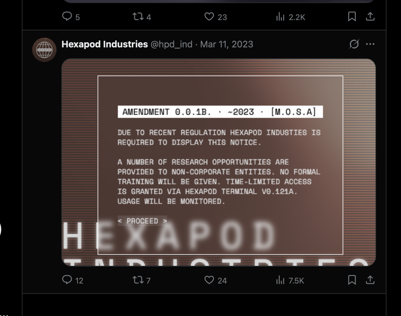 Hexapod’s post announcing monitored, time-limited terminal access